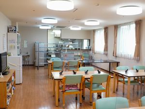 職員が働く食堂