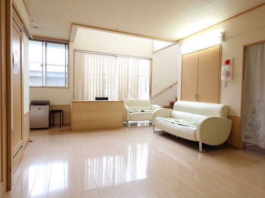 ゆったりした居室の一角