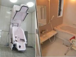 機能訓練機器と浴室設備