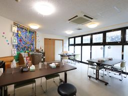 明るい共有スペース