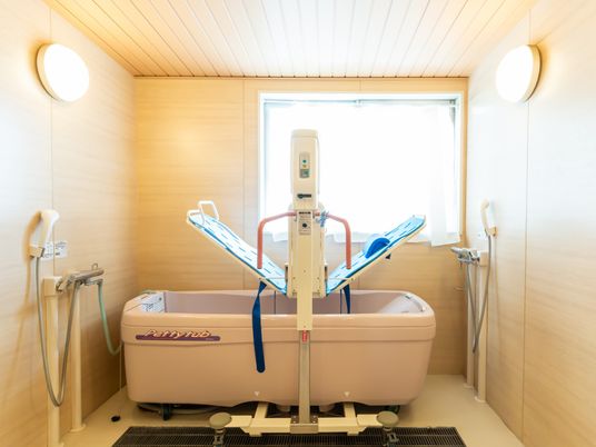 ゆとりある浴室設備