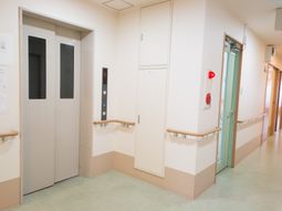 清潔な廊下のエレベーター