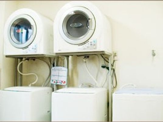 洗濯機が並ぶコーナー  