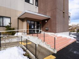 玄関前の雪解けの様子