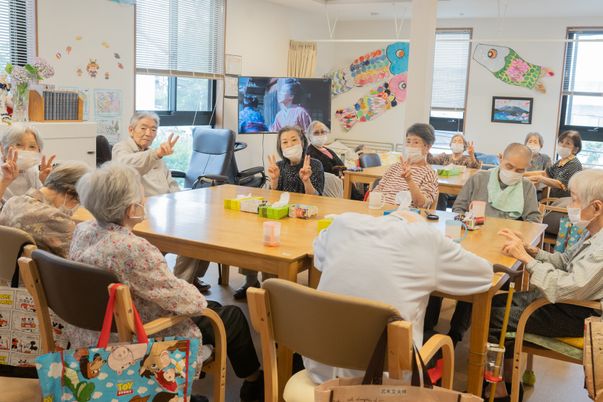 職員と利用者の交流の場