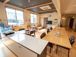 明るい共有スペース