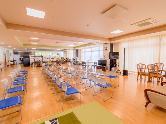 開放感のある共用スペース