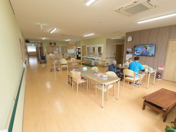 明るい居室の様子