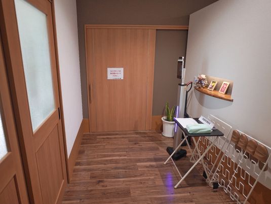 ケア施設の角