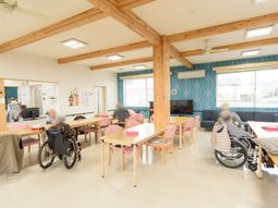 木材を使った明るいダイニング