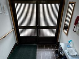 安全を考慮した玄関