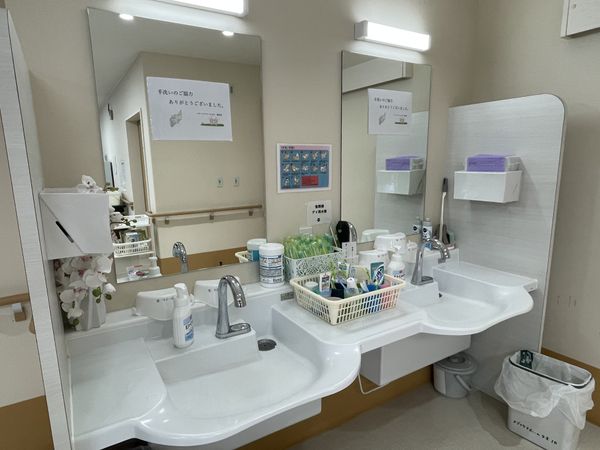 洗面台のある清潔な空間