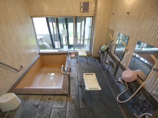 清潔な浴室設備
