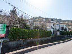 緑豊かな建物の外観