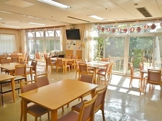 広々とした食堂