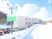 雪に囲まれた施設外観