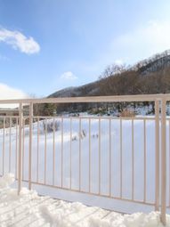 雪景色とバルコニー