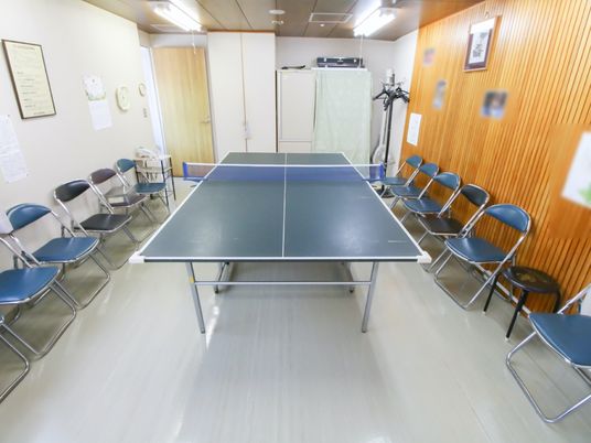 レクリエーション用のテーブルセット