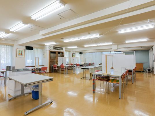 ケア施設の共有スペース