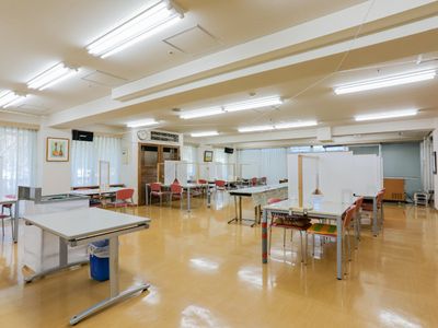 ケア施設の共有スペース