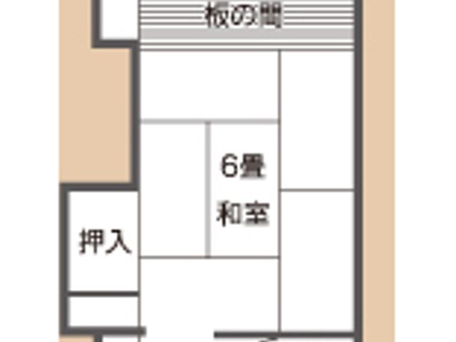 居室の間取り図 居室 ゆとりある居室の間取りが確認でき、生活スペースの様子が垣間見えます。安心して日々を過ごせる設計です。