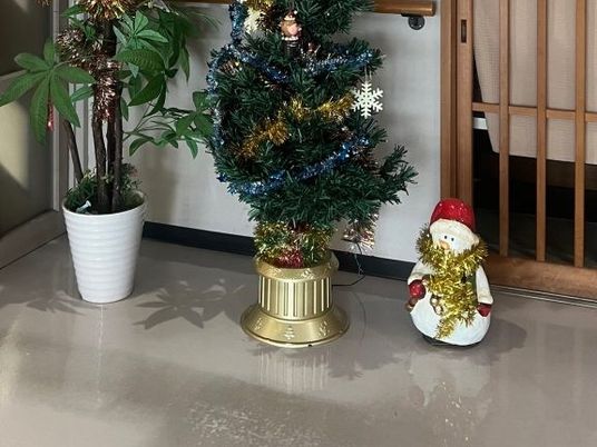廊下の飾りつけ  