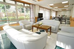 明るいリビング空間