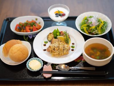 彩り豊かな食事セット