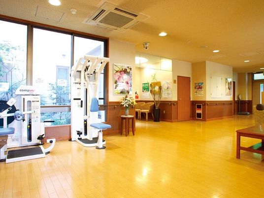 明るい機能訓練室