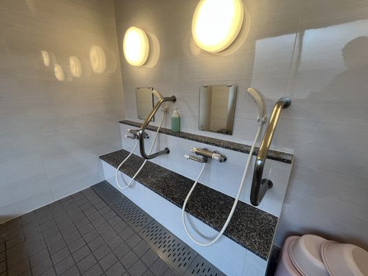 安全な設備の浴室