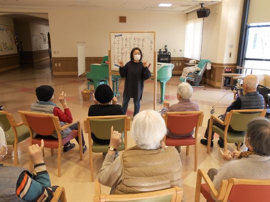 機能訓練室でのアクティビティ