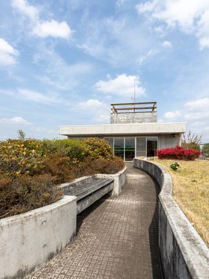 開放感のある屋上庭園