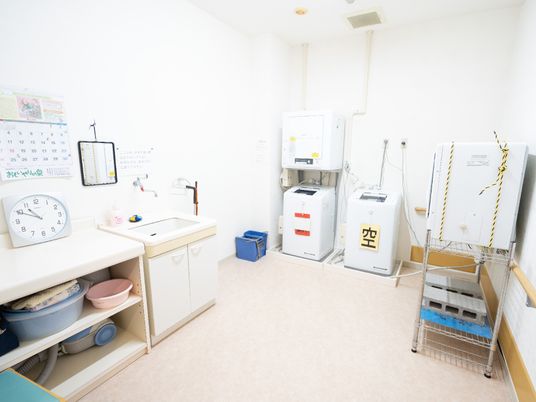 清潔な洗濯機能室