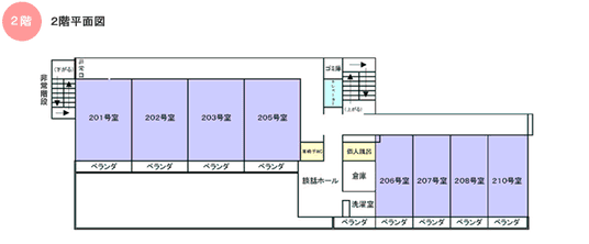2階居室平面図