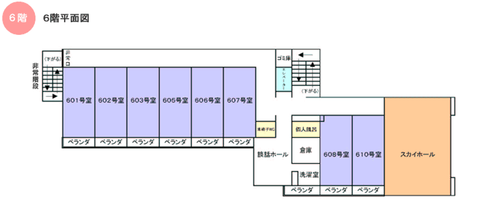 居室の配置図