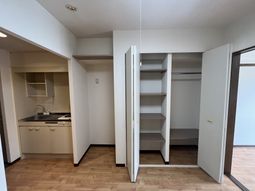 居室の収納とキッチン
