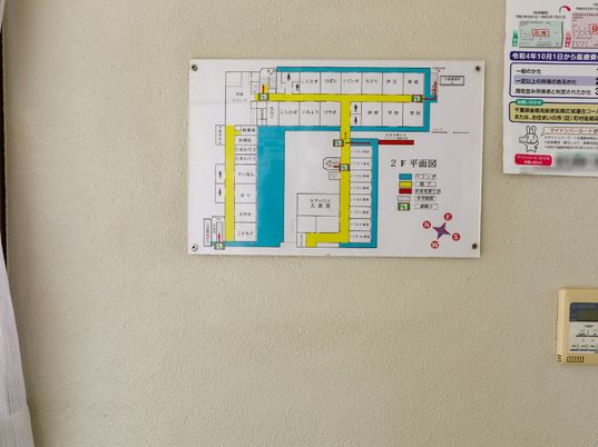施設の案内図表示