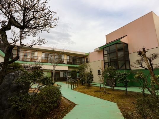 緑豊かな外観の建物