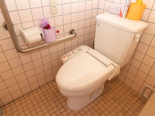 清潔なトイレ設備