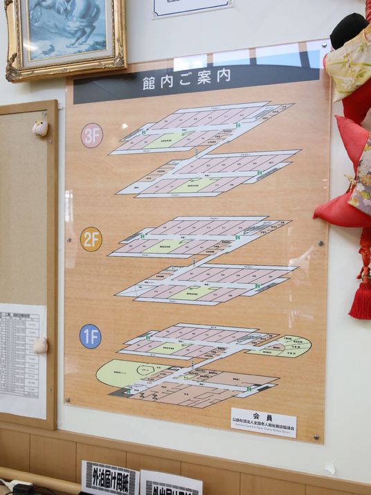 施設の案内掲示