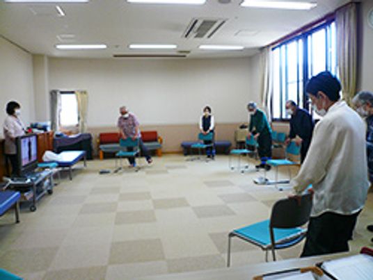 機能訓練指導の風景