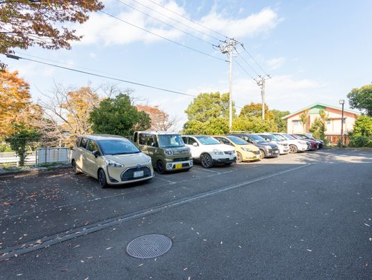 駐車場の庭