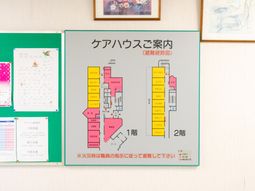 館内案内図の掲示物