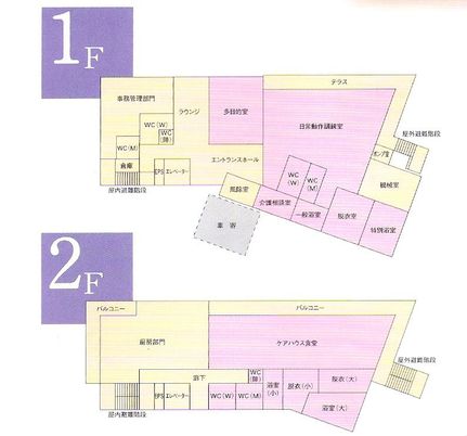 施設の平面図