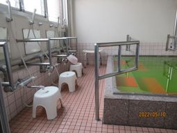 バリアフリーの浴室