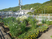 花壇のある屋上庭園  
