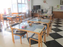 明るい共有スペース