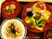 彩り豊かな料理の盛り付け