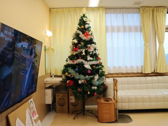 クリスマスツリーのリビング