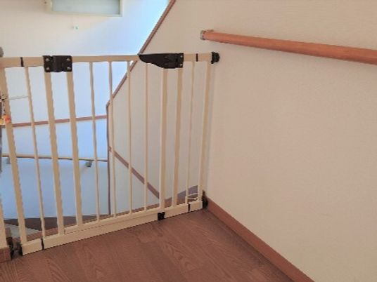 階段用安全ゲート設置